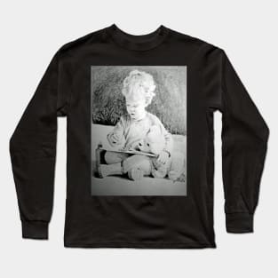 Play time - Drawing by Avril Thomas - Adelaide / South Australia Artist Long Sleeve T-Shirt